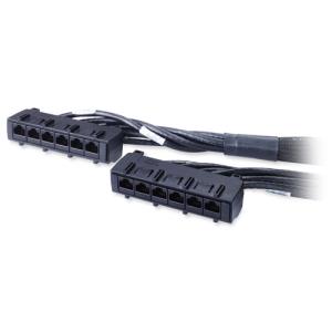 Data Distribution Cable - CAT6 - UTP - CMR - 6xRJ-45 - 6.5m - Black