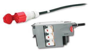 It Power Distribution Module 3 Pole 5 Wire Rcd 32a 30ma Iec309 1040cm