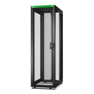 Easy Rack 600mm/42U/1000mm with Roof Castors Feet And 4 Brackets No Side Panels Bottom Black
