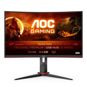 Curved Monitor - C27G2ZU/BK - 27in - 1920x1080 (Full HD) - 0.5ms 240Hz Speaker