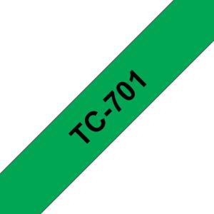 Tape 12mm Lami Black On Green (tc701)