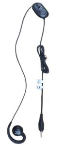 Headset  - Over The Ear - 3.5mm Wired - With Mic And Ptt Button With Clip Rotating Earpiece For Right  / Left Ear
