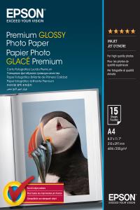 Premium Glossy Photo Paper A4 15-sheet (c13s042155)