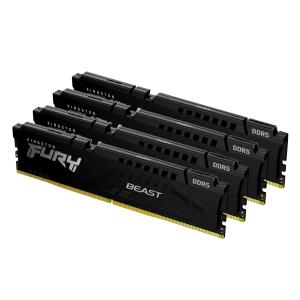 128GB Ddr5 5200mt/s Cl40 DIMM (kit Of 4) Fury Beast Black Xmp