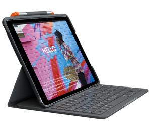 Slim Folio For iPad 7th Generation Graphite Qwerty Itali