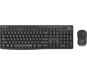 MK295 Silent Wireless Combo Graphite Qwerty UK Intnl