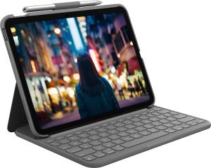 Slim Folio for iPad (10th gen) - Oxford Grey - Azerty French