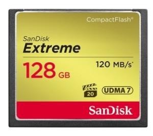 SanDisk Extreme Compact Flash 120mb/s 128GB