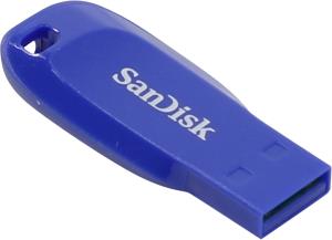 SanDisk Cruzer Blade - 64GB USB Stick - USB 2.0 - Blue