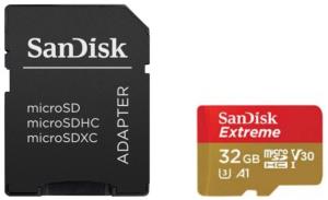 SanDisk Micro SDHC Memory Card Extreme, 32GB, 100 MB/s, 2 Pack