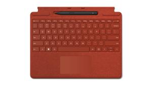 Surface Pro Signature Keyboard With Slim Pen 2 - Poppy Red - Azerty Belgian