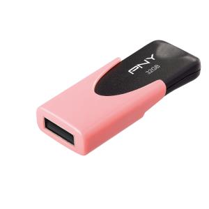 ATTACHE 4 PASTEL - 64GB USB Stick -  USB 2.0 - Coral - Read 25mb/s Write 8mb/s