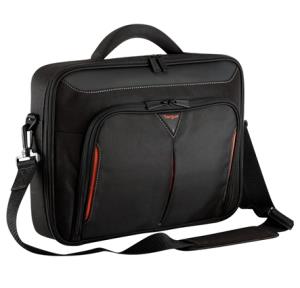 Classic+ - 17-18in Clamshell Notebook Case - Black/ Red