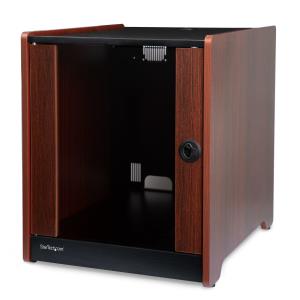 Wood Enclosed Office Server Rack 12u - 300lbs (136kg) Capacity
