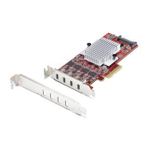 USB Controllers Pci-e Expansion Card - 4-port USB Type-c Pcie Card, USB 3.2 10gbps, USB-c - 4x Independent