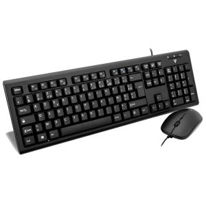 Keyboard Mouse Desktop Cku200 USB French Layout Ps2 Adapter