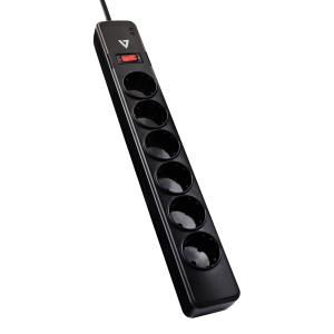 Surge Protector 1050 Joules 6-outlet Black 1.8m