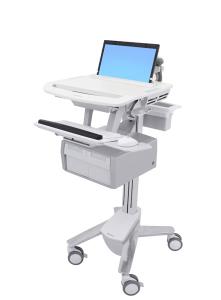 Styleview Laptop Cart Non-powered 2 Tall Drawers (2 Medium Tall Drawers X 1 Row)
