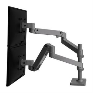 Lx Pro Arm Dual Display Stacking - Industrial Grey