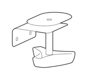 Accessory Lx Pro Lower Desk Clamp Replacement Kit - Matte Black