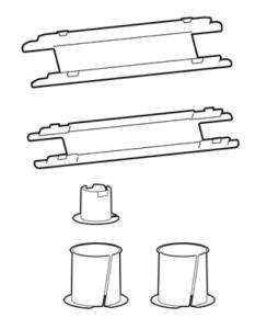 Accessory Universal Plastics Replacement Kit Lx Pro - White