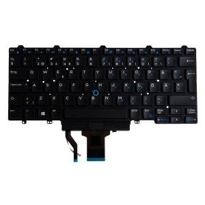Notebook Keyboard Dell E7240 Swedish Backlit