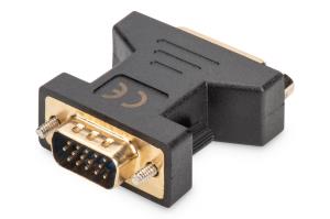 DVI adapter, DVI(24+5) - HD15 F/M, DVI-I dual link black