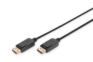 DisplayPort connection cable, DP M/M, 1m w/interlock, DP, 1.1 conform black