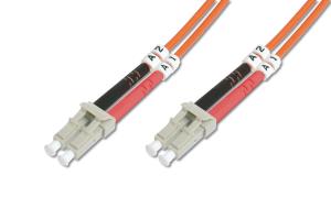 Fiber Optic Patch Cord, LC to LC Multimode, OM2, 50/125 , Duplex Length 2m