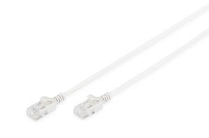 Slim Patch cable - CAT6 - U/UTP - Snagless - Cu - 1m - Grey