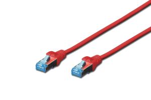 Patch cable - Cat 5e - SF/UTP - Snagless - Cu - 50cm - red