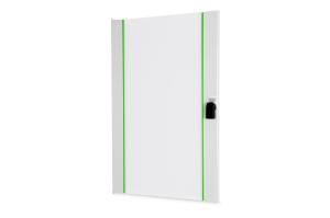Glass door 20U with lever+PHC lock grey RAL 7035