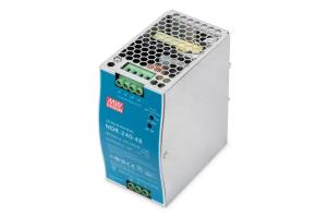 Industrial Power Supply 48V DC, 240W AC-DC, metal case, DIN rail mountable