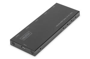 Ultra Slim HDMI Splitter, 1x4, 4K/60Hz HDR, HDCP 2.2, 18 Gbps, Micro USB powered