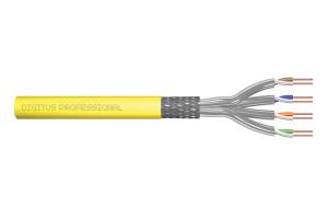 installation cable - CAT 7A - S/FTP - AWG 22/1 simplex - 1000m - yellow - B2ca