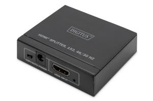 4K HDMI Splitter. 1x 2 4K/30Hz. black