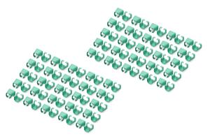 Color clIPS for RJ 45 cable 100 pcs Green