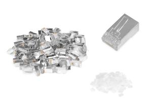 CAT6 Modular plugs for round cable - 100 pcs.