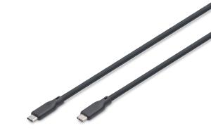USB Silicone connection cable USB-C - USB-C USB 4.0 Gen3 40G 240W 8K - 50cm black