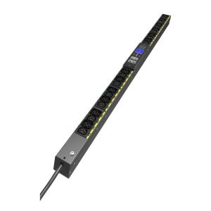 Managed G4 Rack PDU, 0U, 22.5U, C20 input, 3m cord, 1ph, 3.7kW, 16A, 200-240V, 24 outlets (12)C13, (12)C39