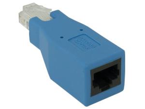 Rollover Adapter For Rj45 Ethernet Cable M/f