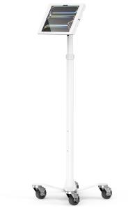 Bundle / Rolling Floor Stand + Apex Secured Enclosure Wall Mount for iPad Pro M4 13in (2024) - White