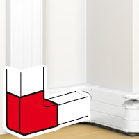 Dlp Snap-on Flat Angle For 075606 White.