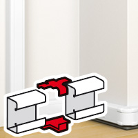 Dlp Snap-on Coupling Set For Wall Trunki