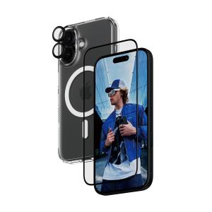 3-in-1 Protection Bundle - Clear - for iPhone 16