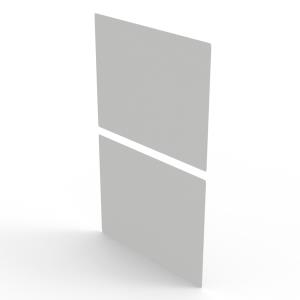 Side Panel - Slide In - 800mm - 47u  - White Without Mounting Set