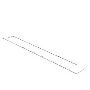 Roof Left-side Cut-out - 1200x 102mm - White