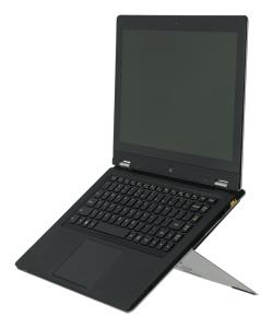 Riser Attachable Laptop Stand Integrated Adjustable Silver