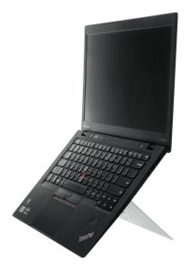 Riser Attachable Laptop Stand Integrated Adjustable White
