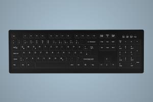 Hygiene Desktop Keyboard - Ak-c8100f-fu1 - Wireless - Azerty Be - Sealed - Black